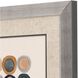 Abstract Collection Elegant Contemporary In Brushed Silver With Black Lip Framed Art