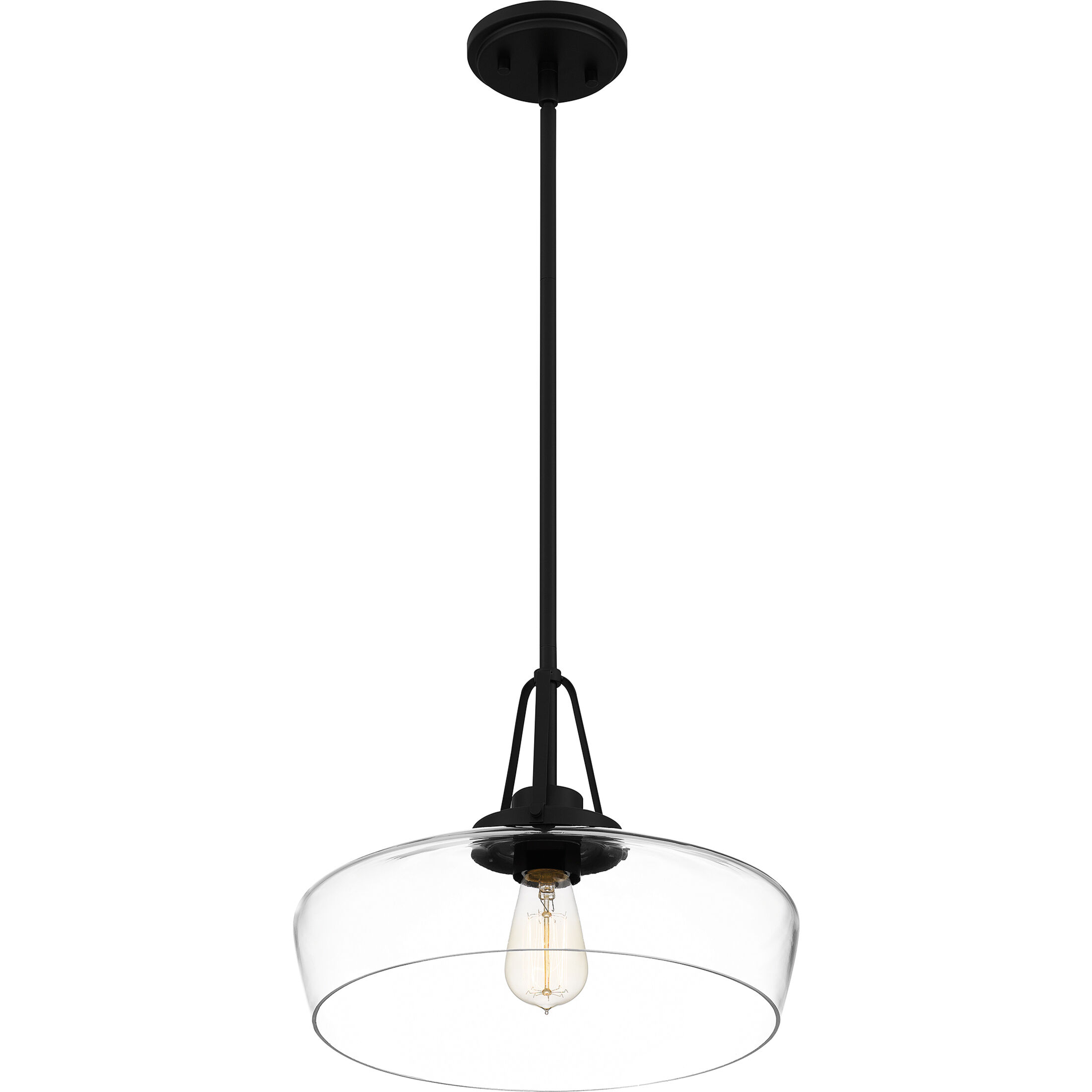 Haven 1 Light 14 inch Matte Black Pendant Ceiling Light