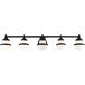Oldwick 5 Light 43 inch Black Vanity Sconce Wall Light