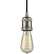 Franklin Restoration Bare Bulb 1 Light 2 inch Brushed Satin Nickel Mini Pendant Ceiling Light in Incandescent