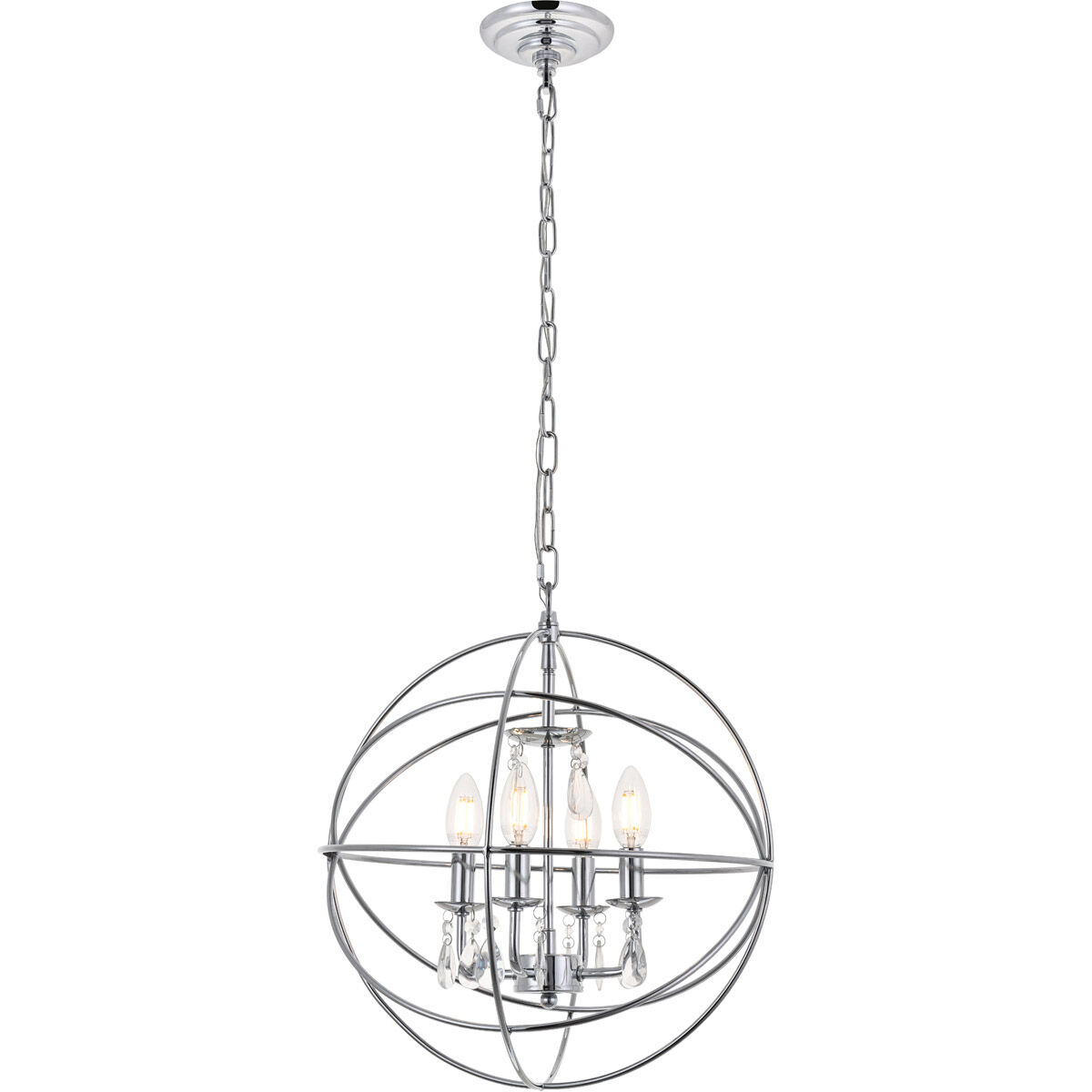 Wallace 4 Light 16 inch Chrome Pendant Ceiling Light