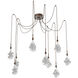 Blossom LED 14.6 inch Burnished Bronze Swag Multi-Pendant Ceiling Light in 3000K LED