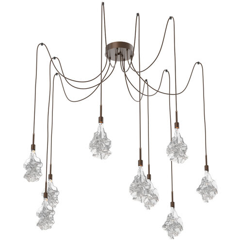 Blossom LED 14.6 inch Burnished Bronze Swag Multi-Pendant Ceiling Light in 3000K LED