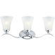 Vital 3 Light 23.5 inch Polished Chrome Bath Vanity Wall Light