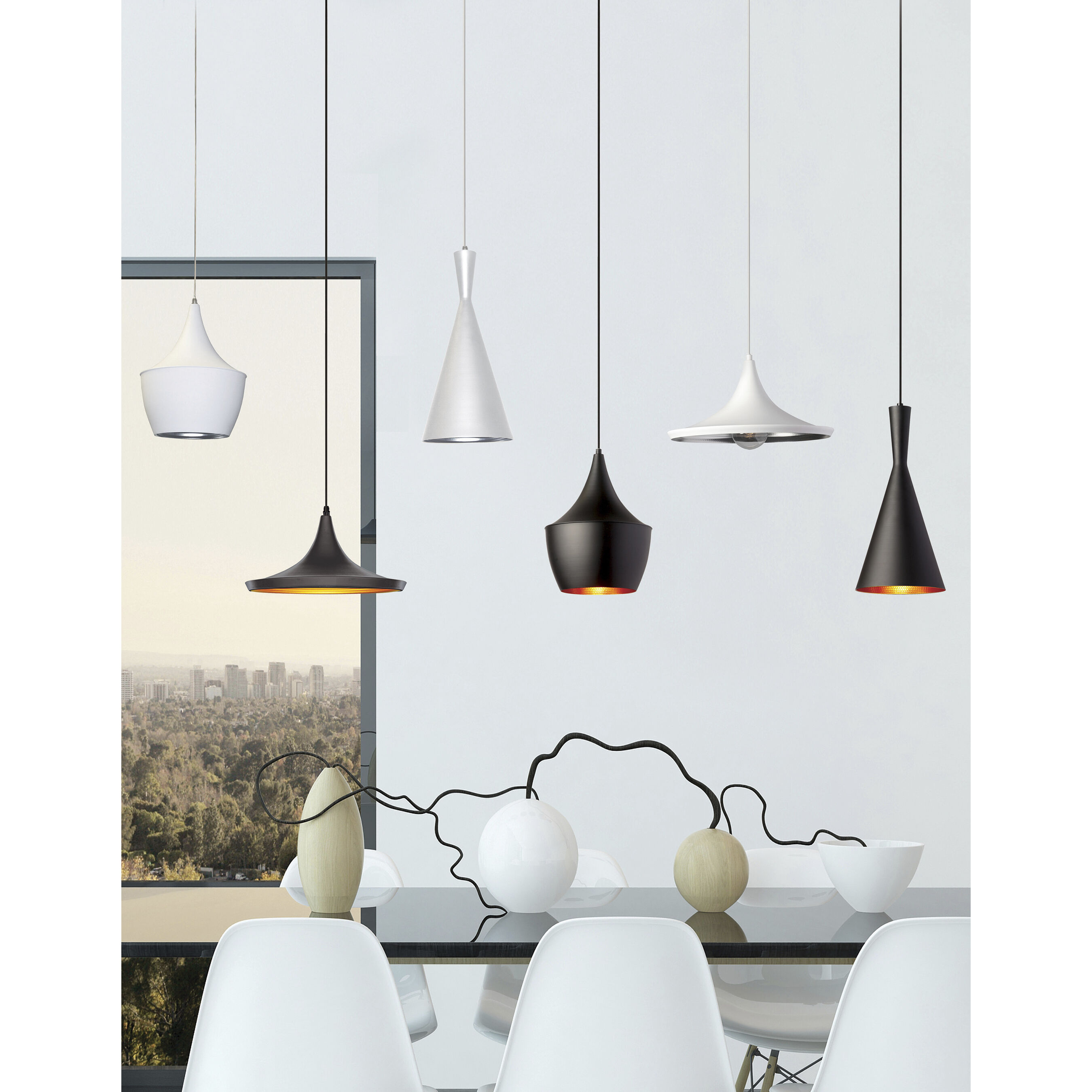 Helsinki 1 Light 8 inch White Pendant Ceiling Light