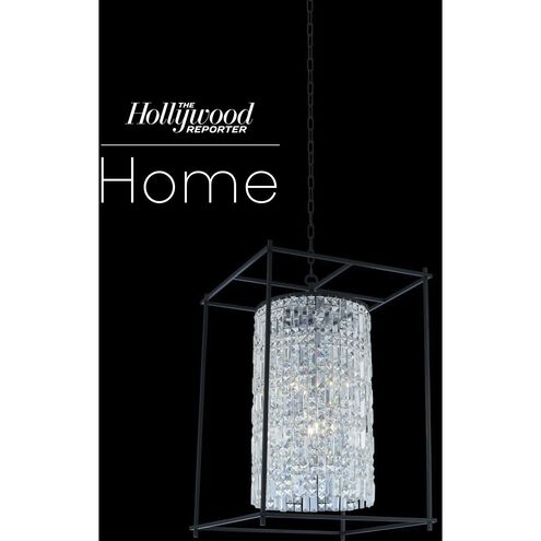 Joni 6 Light 30 inch Matte Black Foyer Light Ceiling Light in Firenze