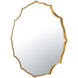 Not Baroque - en 40 X 40 inch Gold Wall Mirror, Tamara Day Collaboration