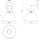 Alora Mood Waldo 1 Light 8.75 inch Matte Black and Aged Gold Bath Vanity Light Wall Light