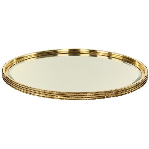 Ringed Brass Tray, Large