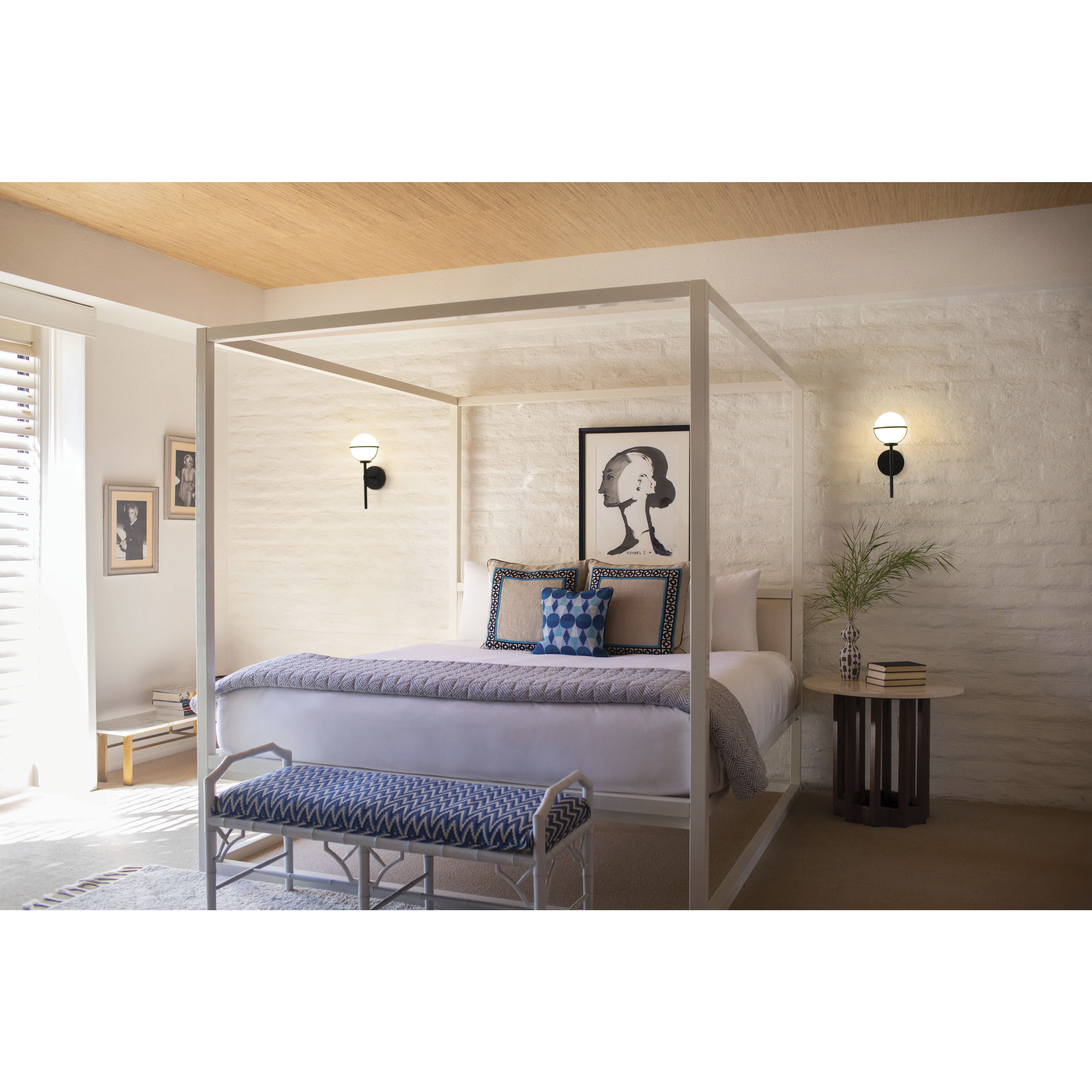 Hollis LED 8 inch Black Vanity Light Wall Light