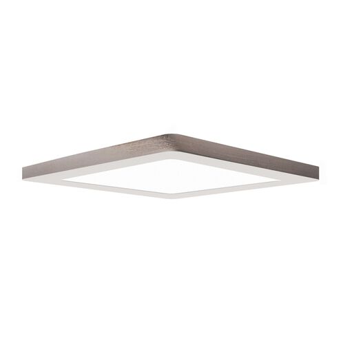 ModPLUS LED 11.5 inch Brushed Steel Flush Mount Ceiling Light, Square