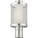 Nottingham 1 Light 15 inch Brushed Nickel Outdoor Post Top Lantern