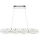 Milan LED 12 inch Chrome Chandelier Ceiling Light