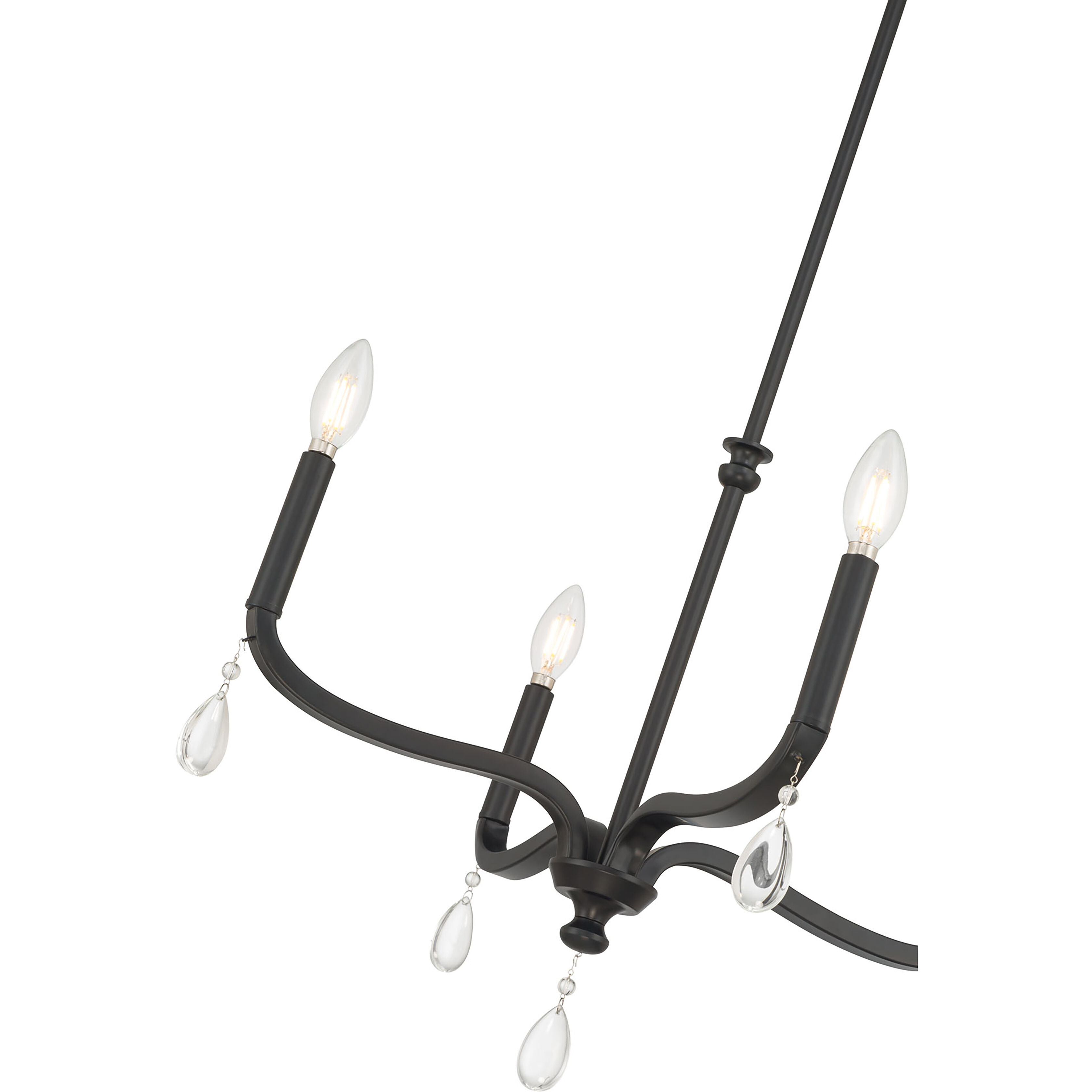 Viremont 4 Light 22 inch Matte Black Chandelier Ceiling Light