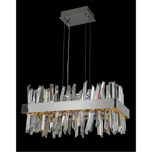 Glacier LED 26 inch Chrome Island Light Ceiling Light