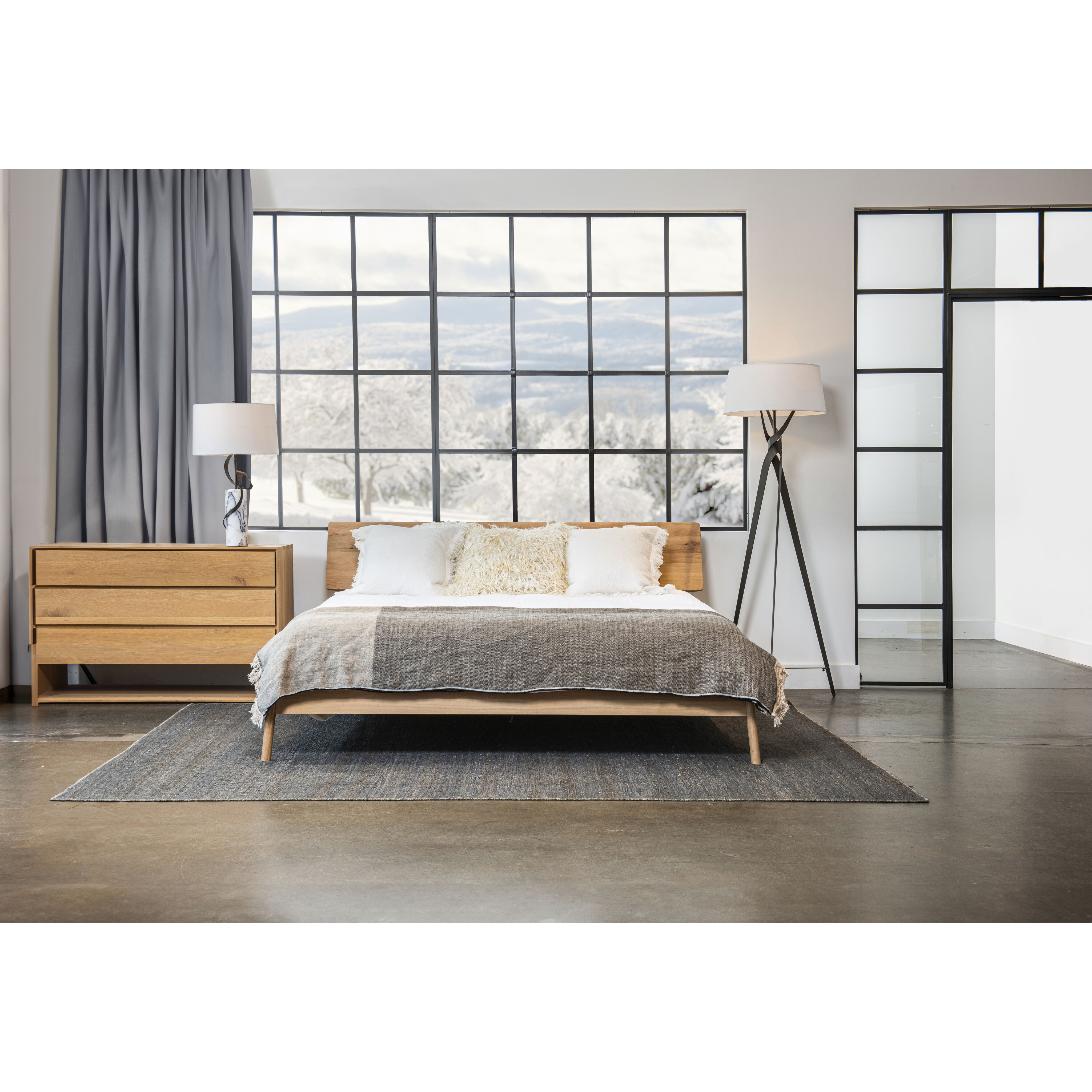 Rivulet 31.1 inch 60 watt Dark Smoke Table Lamp Portable Light