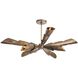 Morgan 8 Light 43.5 inch Vintage Brass Semi Flush Mount Ceiling Light