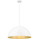 Vega Pendant Ceiling Light in Matte White