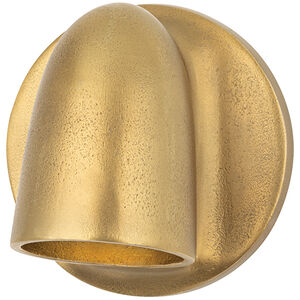 Canna Wall Sconce Wall Light in Aged Brass