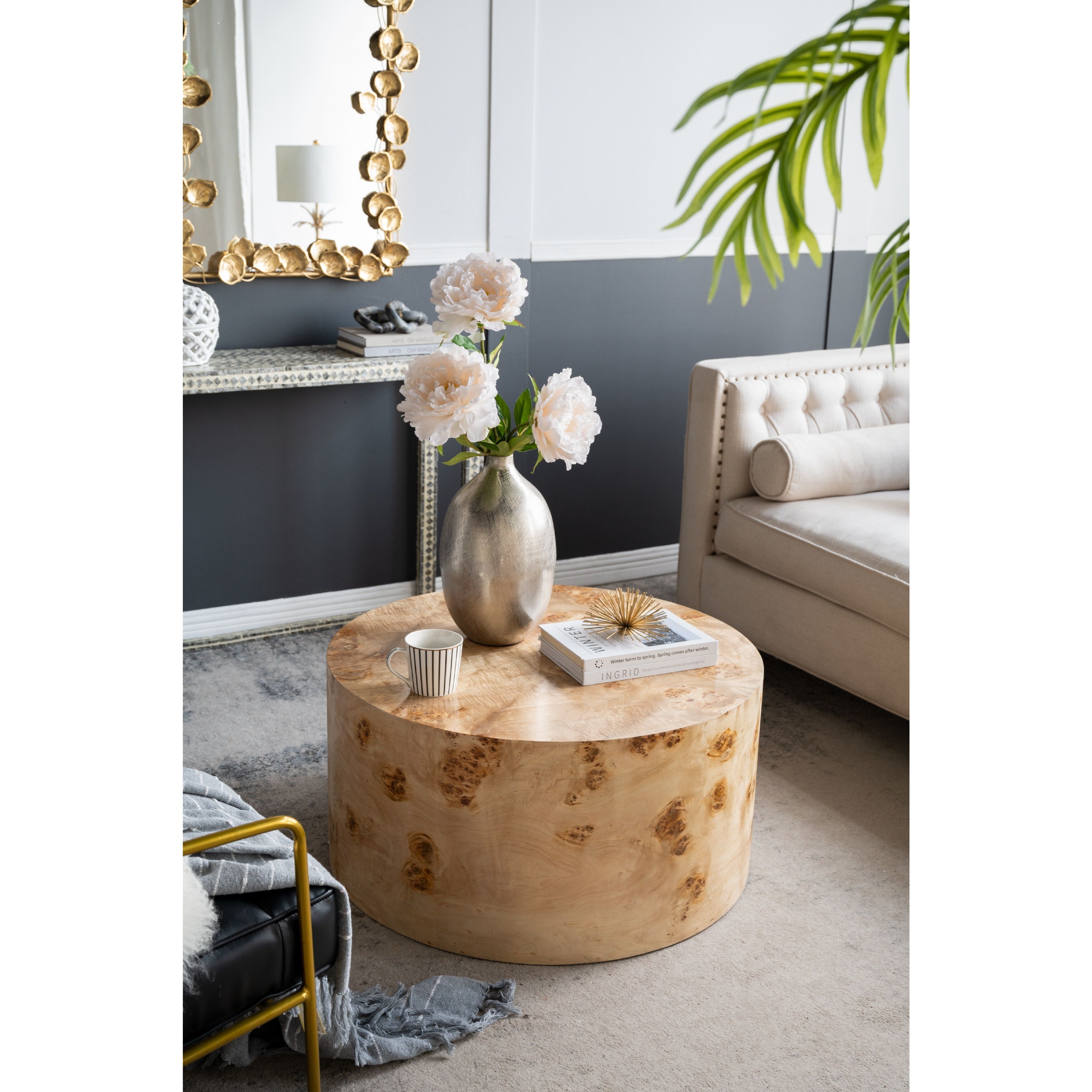 Burl 31.5 inch Brown Coffee Table