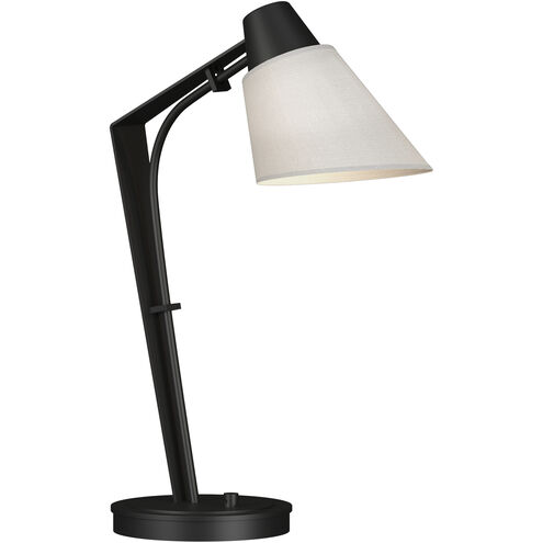 Reach 21.9 inch 100 watt Black Table Lamp Portable Light in Natural Anna
