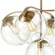 Collective 5 Light 28 inch Satin Brass Chandelier Ceiling Light