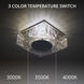 Cuboid LED 10 inch Black Flush Mount Ceiling Light in 3500K, dweLED