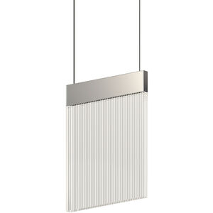 V Panels 1 Light 8.75 inch Polished Chrome Pendant Ceiling Light