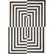 Optika 158 X 118 inch Black/White Rug in 10 x 13