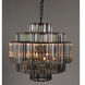 Axa 6 Light 25 inch Matte Black Chandelier Ceiling Light