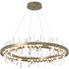 Solitude LED 38 inch Soft Gold Pendant Ceiling Light, Circular