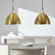 Sean Lavin Sospeso Line-Voltage Pendant Ceiling Light in Natural Brass