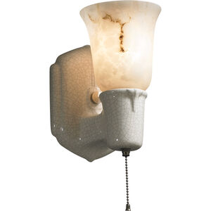 American Classics LED 5 inch Brushed Nickel and Sienna Brown Crackle Wall Sconce Wall Light