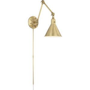 Morgan 24 inch 60.00 watt Aged Brass Task Sconce Wall Light