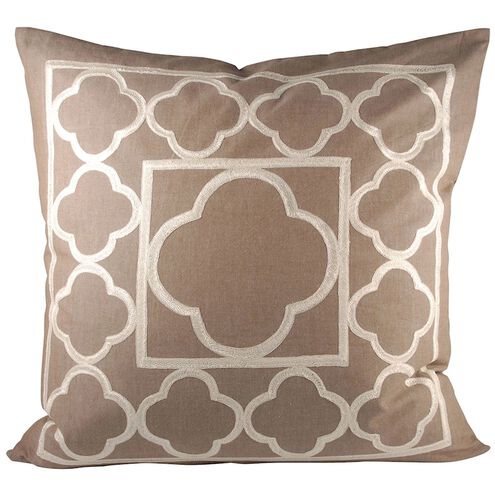 Morocco 24 X 5.5 inch Gray with Crema Pillow, 24X24
