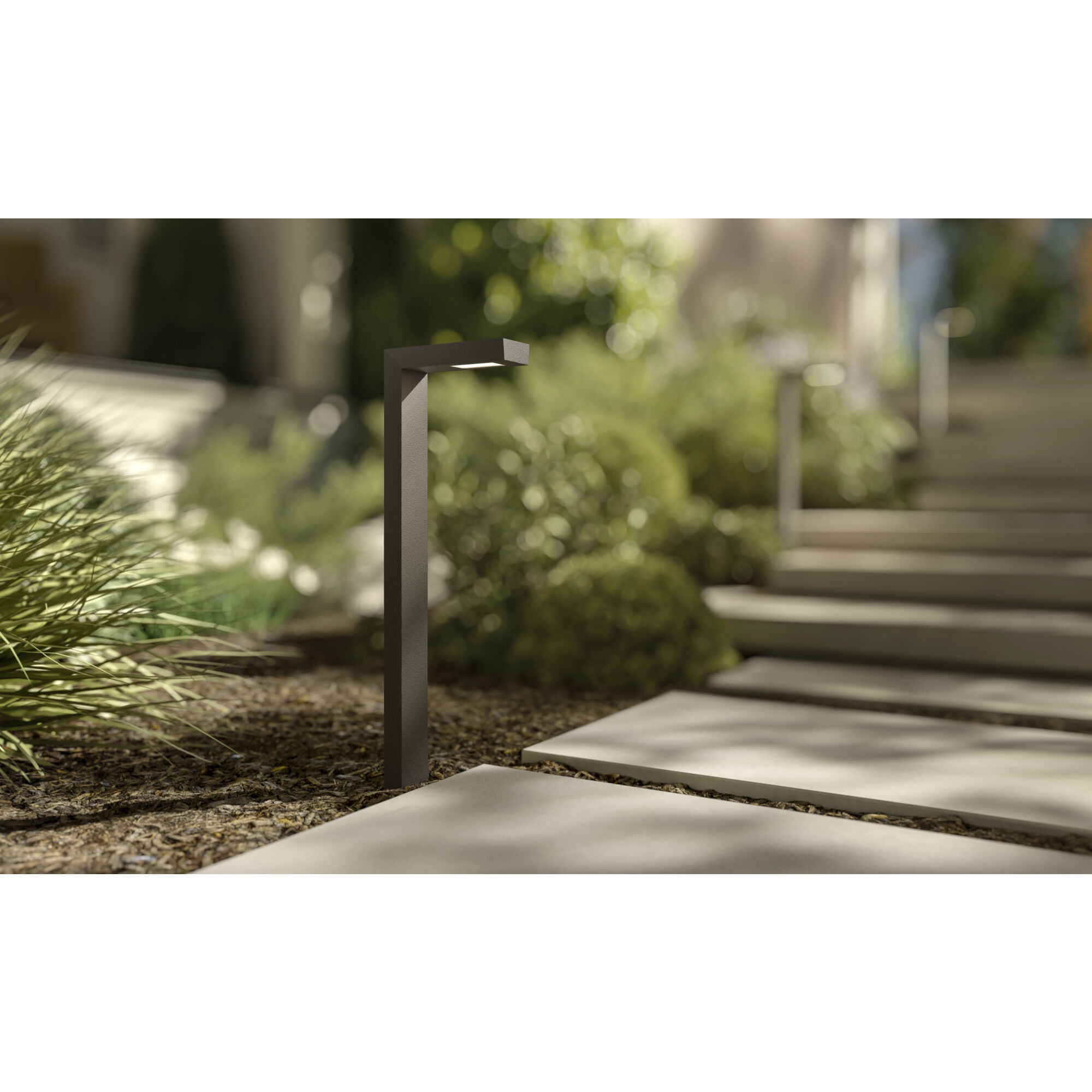 Independence 12 AC/DC 2.75 watt Textured Black Ninety Degree Path Light in 3000K