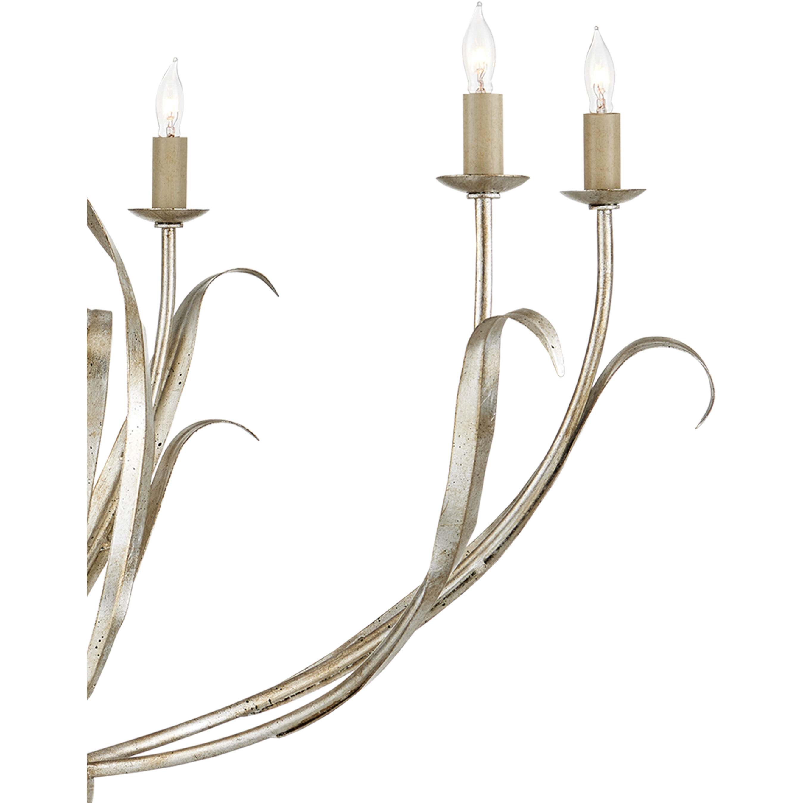 Menefee 6 Light 32 inch Silver Granello Chandelier Ceiling Light