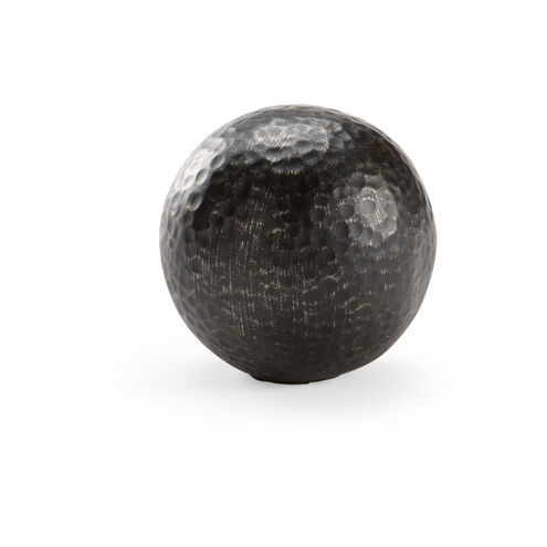 Claire Bell Antique Black Hammered Ball Accent, Small