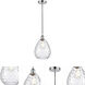 Edison Waverly LED 8 inch Polished Chrome Mini Pendant Ceiling Light