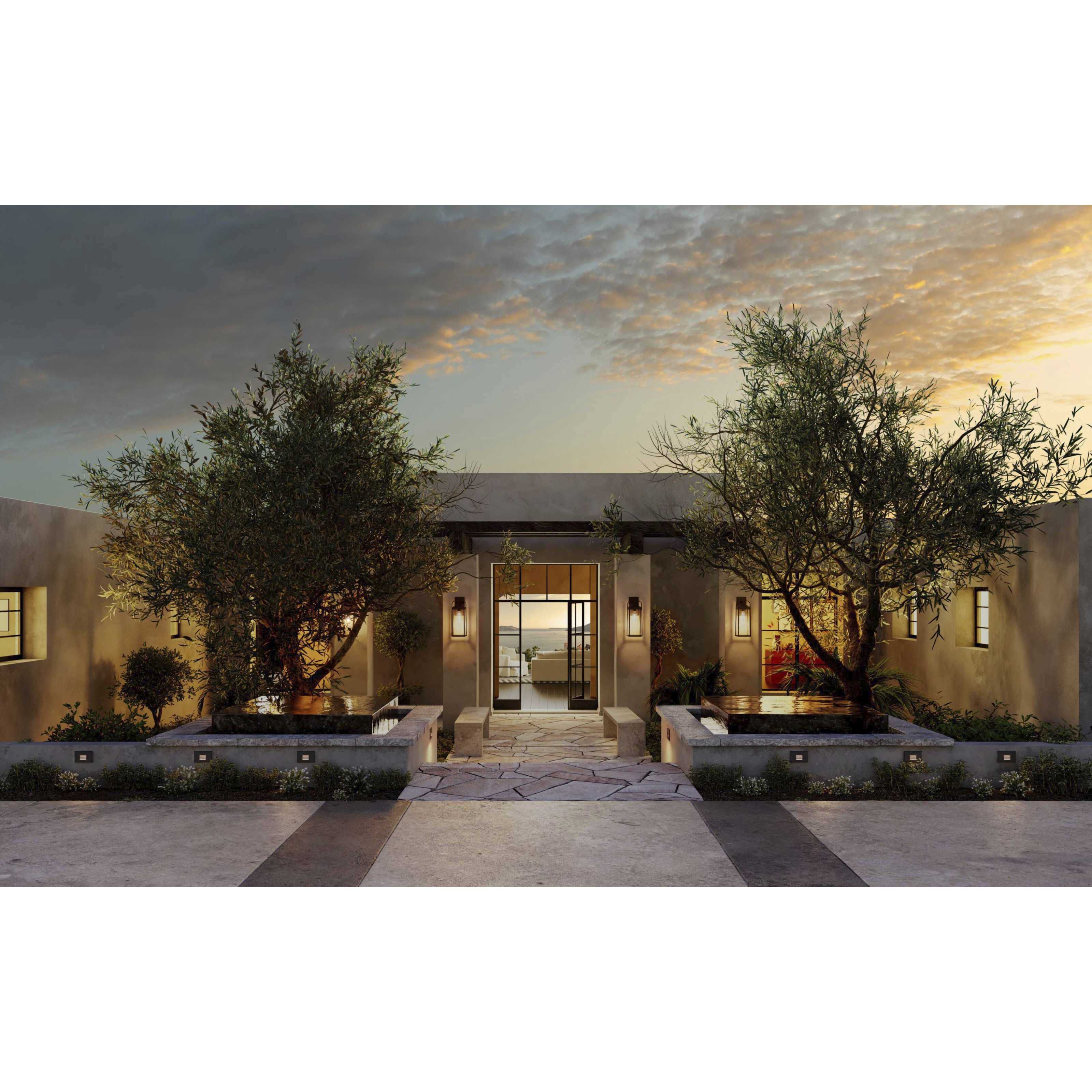 Walcott 1 Light 20 inch Textured Black Wall Lantern