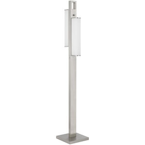 Zamora 61 inch 40.00 watt Brushed Steel Floor Lamp Portable Light