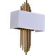 Canada 2 Light 5 inch Gold Wall Sconce Wall Light