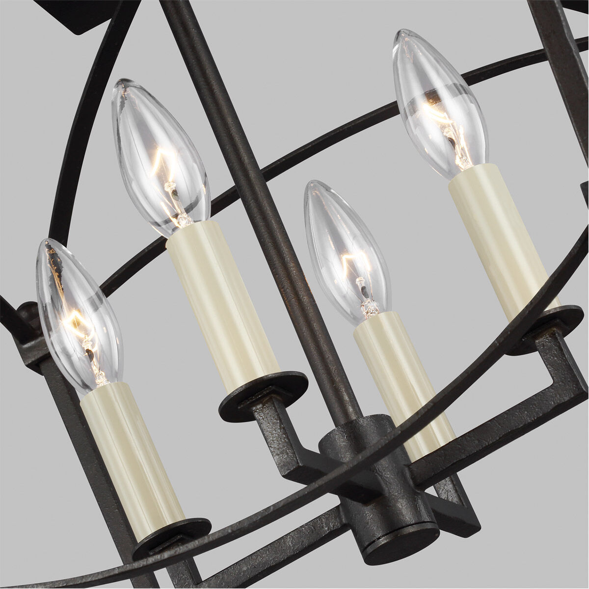 Sean Lavin Thayer 4 Light 14.38 inch Smith Steel Semi-Flush Mount Ceiling Light