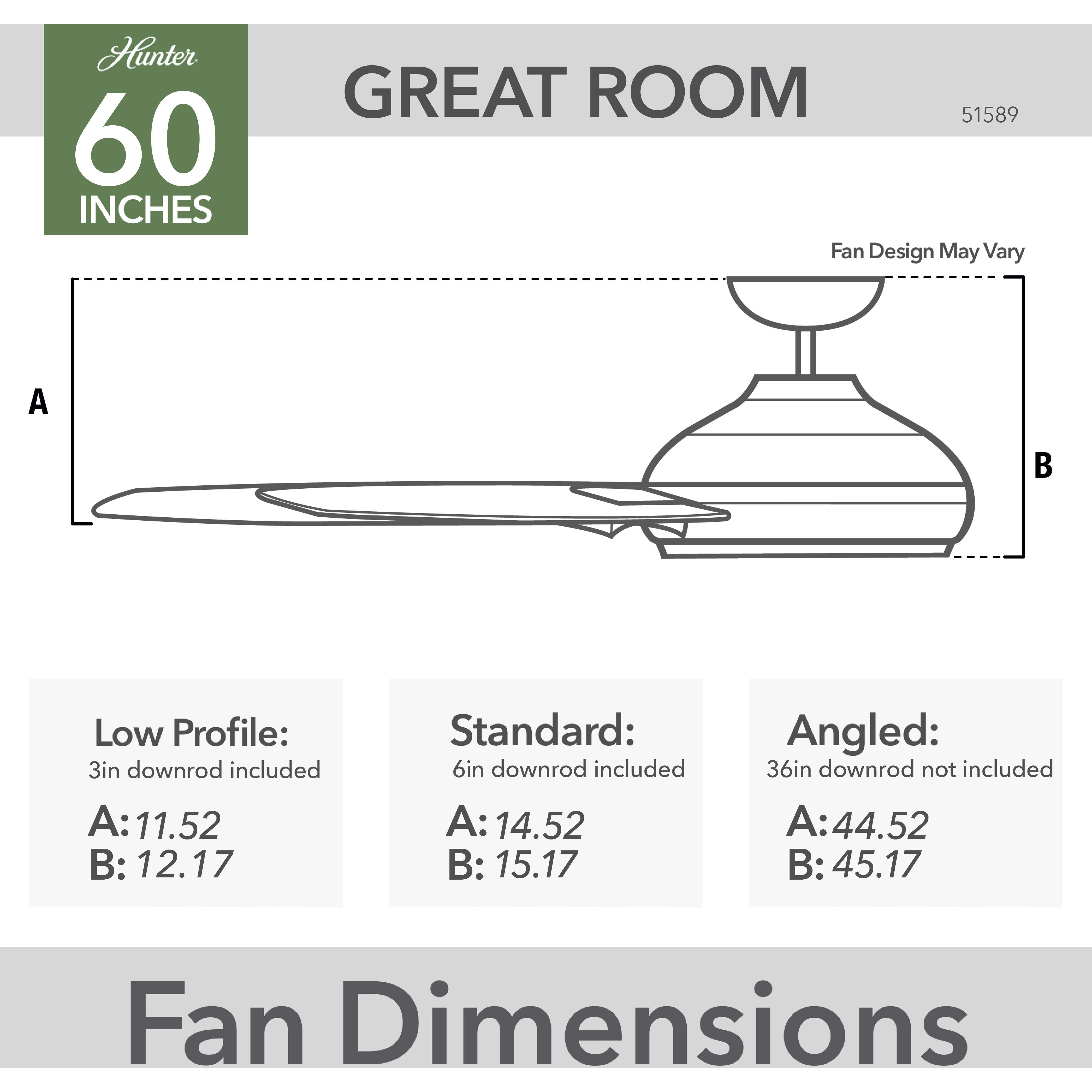 Downtown 60 inch Matte Silver Outdoor Ceiling Fan