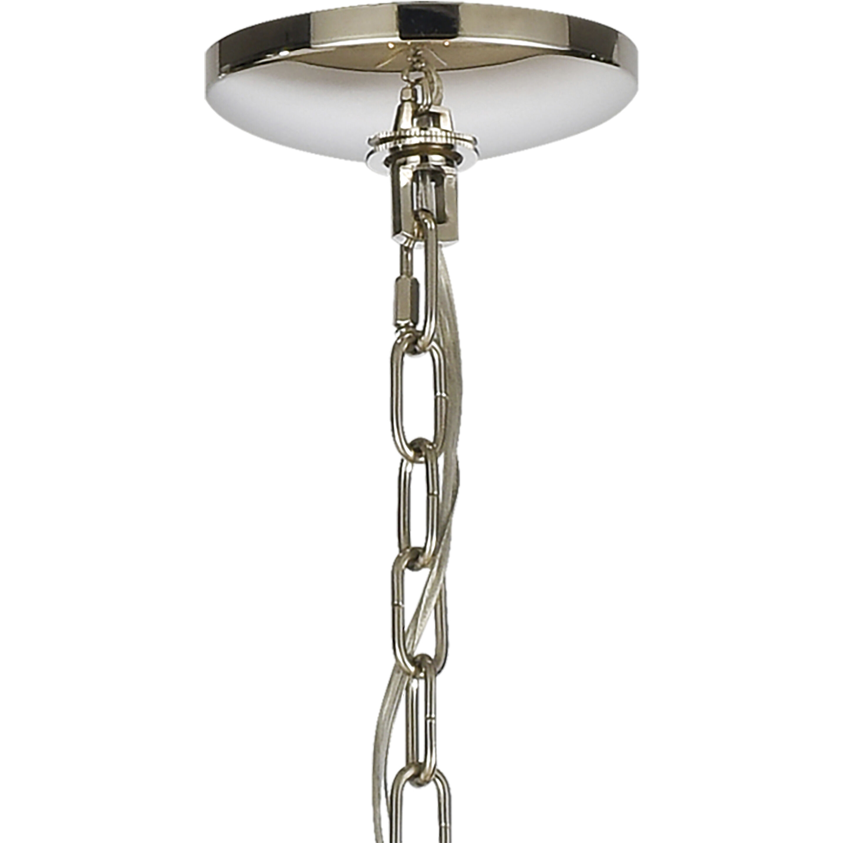 Geosphere 7 Light 36 inch Polished Nickel Chandelier Ceiling Light