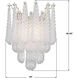 Ollie Bath Wall Light in Sand Glass Clear