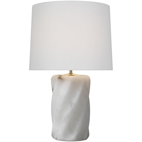 AERIN Ripley 24.75 inch 15 watt Alabaster Torsade Table Lamp Portable Light