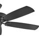 Oasis 60 inch Matte Black Fan, Coastal Elements