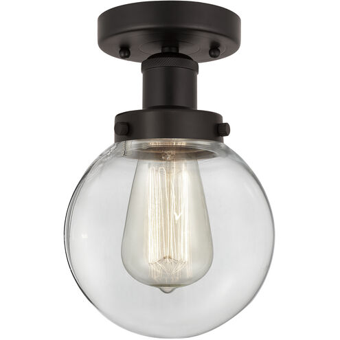 Beacon 1 Light 6.5 inch Oil Rubbed Bronze Semi-Flush Mount Ceiling Light