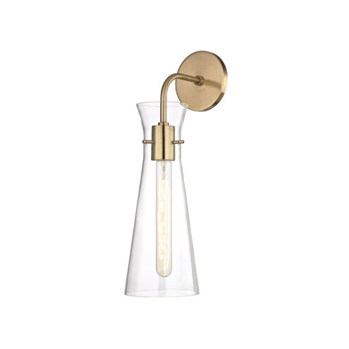 Anya 1 Light 6 inch Aged Brass Wall Sconce Wall Light